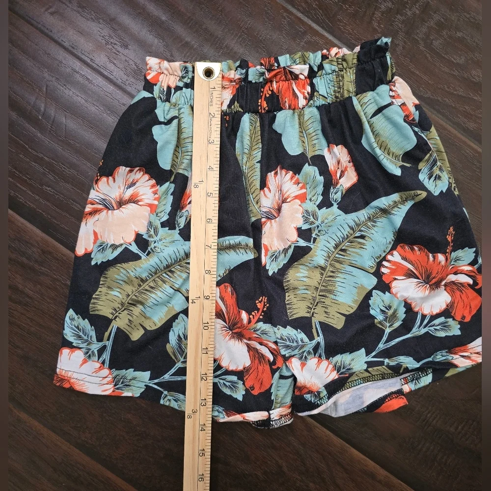 Girls Floral Stretchy Boutique Shorts